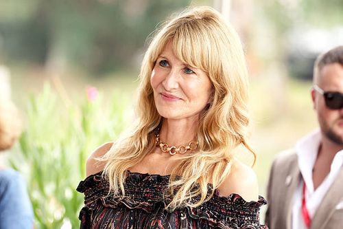 Laura Dern arrives at Palazzo del Casinò for the “Jay Kelly” photocall during the 82nd Venice International Film Festival on August 28, 2025 in...