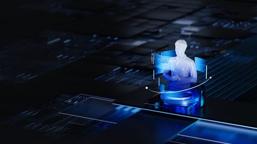 AI人机交流概念插图图片下载