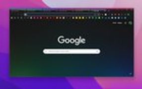 r/chrome - Made a glowing gradient dark theme for chrome :)