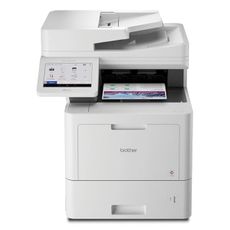 Brother MFC‐L9610CDN Enterprise Color Laser All‐in‐One Printer with Fast Printing, Large Paper Capacity, and Advanced Security Features, White
