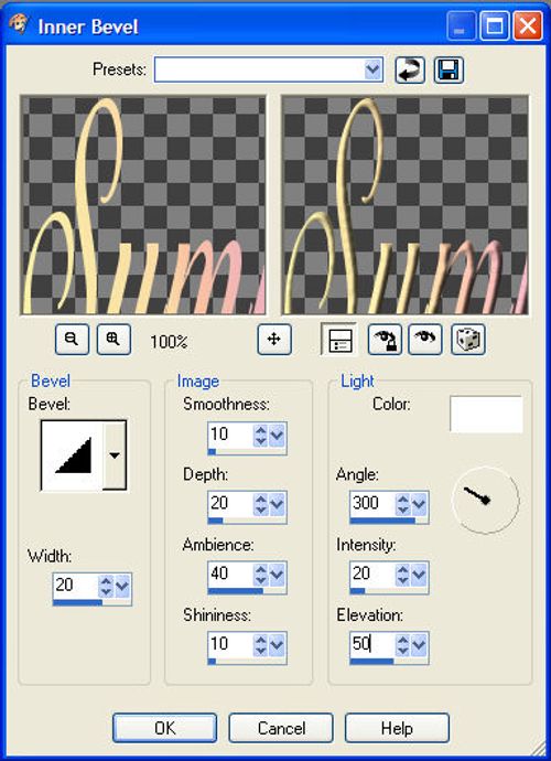 gradient text-INNER BEVEL (the effect)