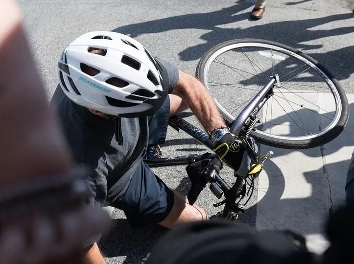 Oops (Again)! Joe Biden Falls Off Bike AFTER He Comes to Full Stop ...