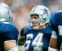 Tom Rafferty blocking Tony Dorsett's 99-yard run