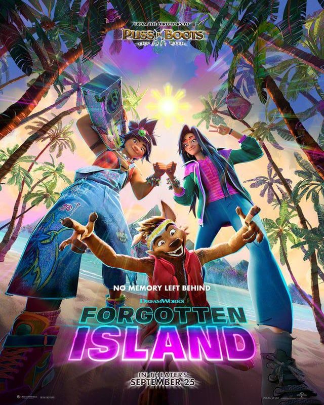 r/movies - Official poster for DreamWorks' ‘Forgotten Island’. From the directors of ‘Puss in Boots: The Last Wish’, the film follows two best friends trapped in a mystical world but their only way of escape is to erase all their memories of each other.