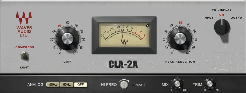 CLA-2A Waves plugin