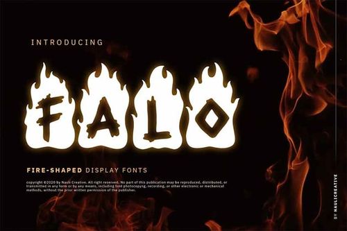 Flames Text Font