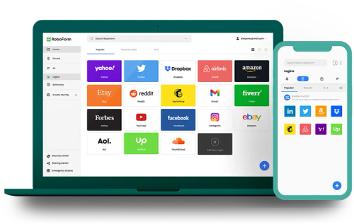RoboForm Password Manager Interface