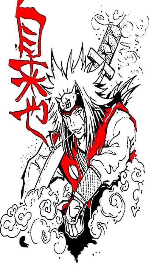 Jiraiya, anime, art, dibujo, drawings, japon, konoha, manga, naruto, sasuke, HD phone wallpaper