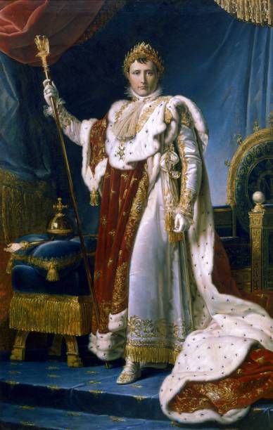 Napoleon I Emperor of France' Napoleon Bonaparte in his coronation robes, 1804. Francoise Gerard French painter. Musee National de Versailles, France.