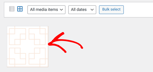 Select the background image from the media library