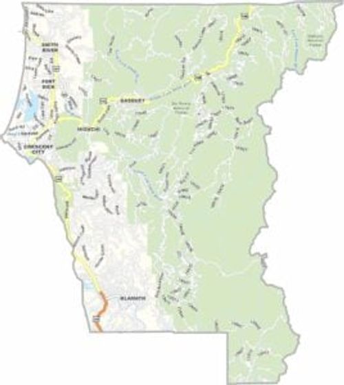 Del Norte County Map California