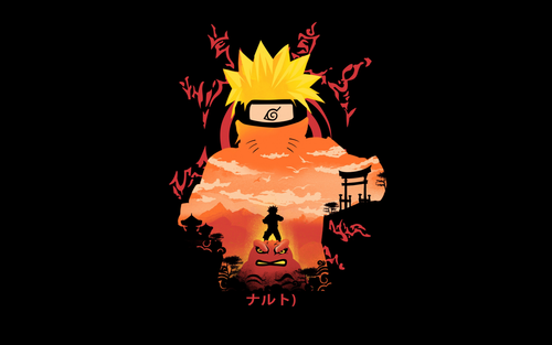 Naruto Wallpaper 4K, Digital Art, Black