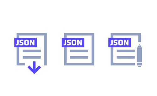 JSON format, download file, edit document icons JSON format, download file, edit document icons json stock illustrations