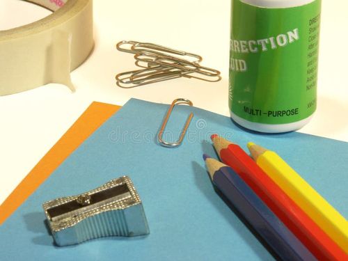 Assorted office supplies. Office supplies stock images, royalty-free photos and pictures