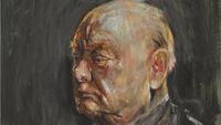The portrait Churchill never wanted anyone to see: Draft of destroyed painting immortalized in episode of The Crown goes on sale for £800k | Daily Mail Online