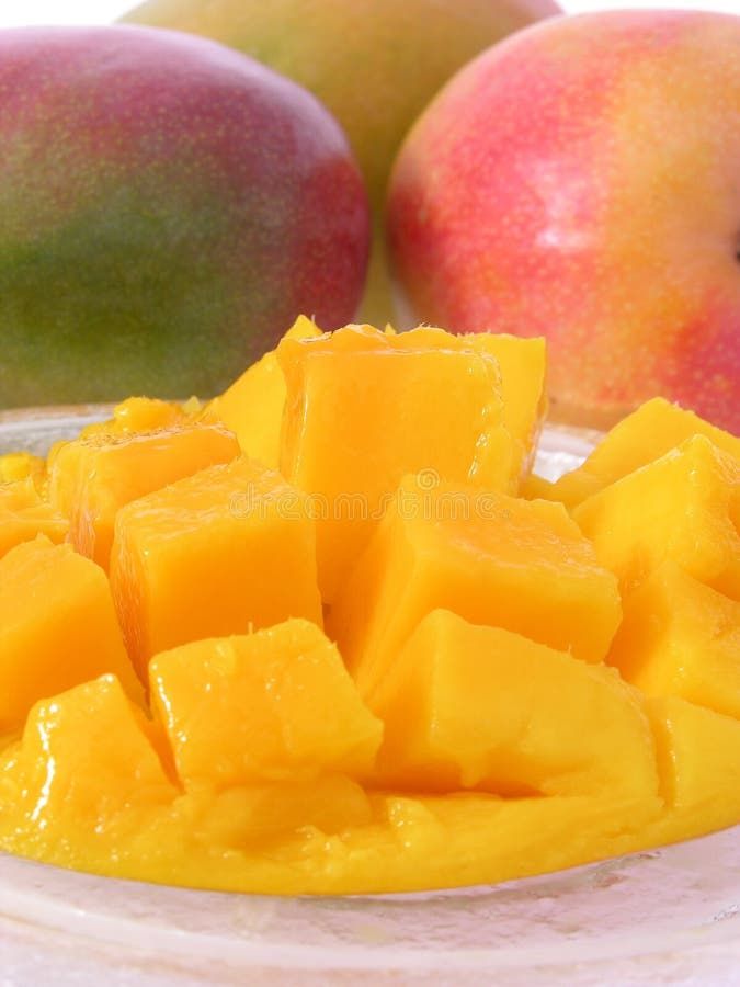 Mango-Gericht stockfoto