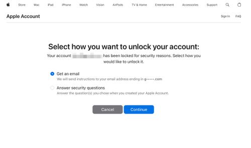 Reset the Apple ID password