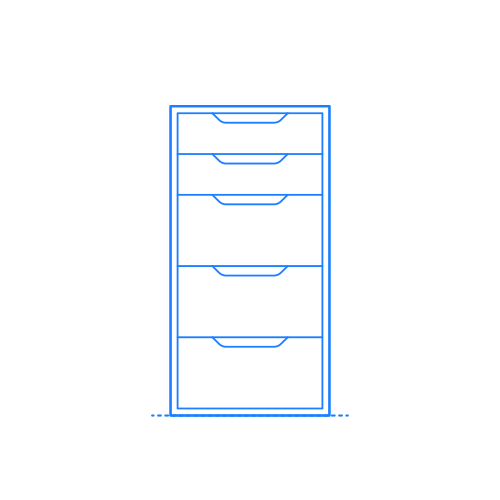 IKEA Alex Drawer Unit