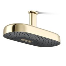 Kohler 26297-AF Statement® Oblong 18" two-function rainhead, 2.5 gpm, Vibrant French Gold