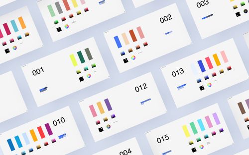 Combining Colors Palette UI Design