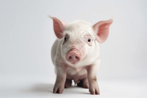 一只小猪的照片高清图片