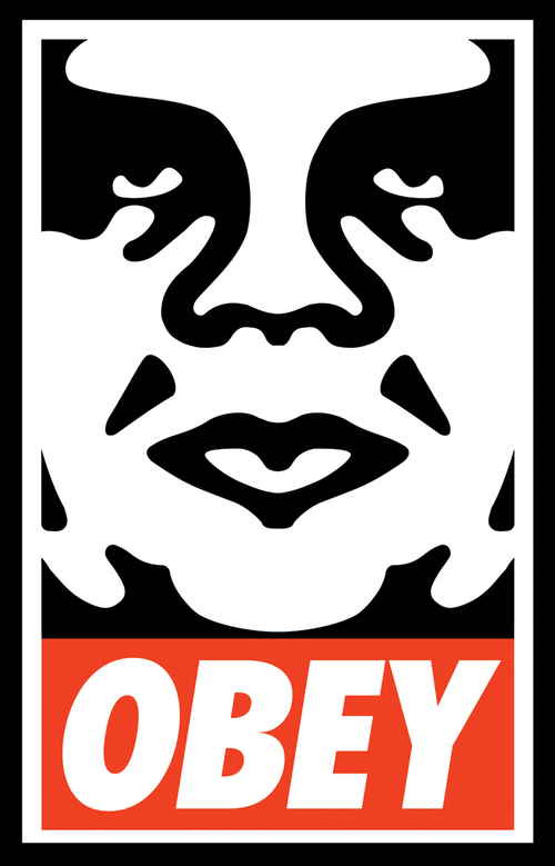 749x1167 Pictorial Face Fairey, OBEY Logo. Obey Art
