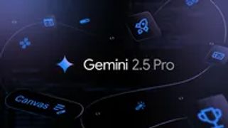 Gemini 2.5 Pro logo with symbols around it