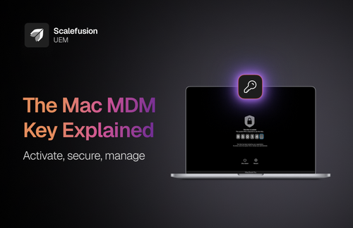 MDM key to activate Mac
