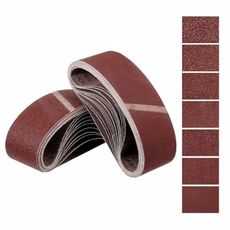 Kozelo 20 Pcs Sanding Belts 3 x 21 Inch 40/80/120/240 Grit Aluminum Oxide Abrasive Sandpaper for Belt Sander Metal Grinding Wood Working Weld Rust Removal