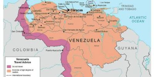 Venezuela in the map