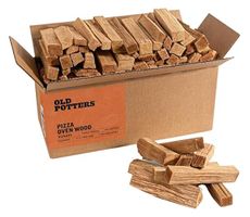 Old Potters Kiln Dried Mini Pizza Oven Cooking Logs~ 6 Inch Wood Logs for Grills and Smokers, Solo Stove Mesa XL Hickory~ 12 lbs, (790 Cubic Inches)