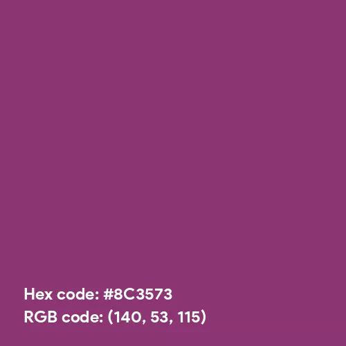 Purple Wine (Pantone) (Hex code: 8C3573) Color Thumbnail