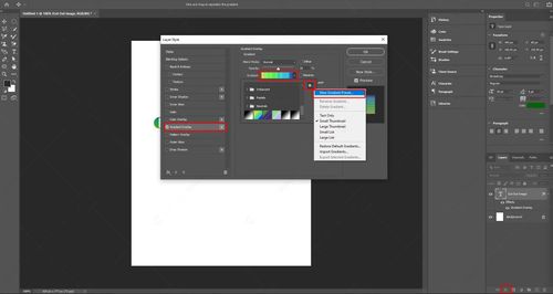 select the text layer and go to the Add a layer style (fx) from below