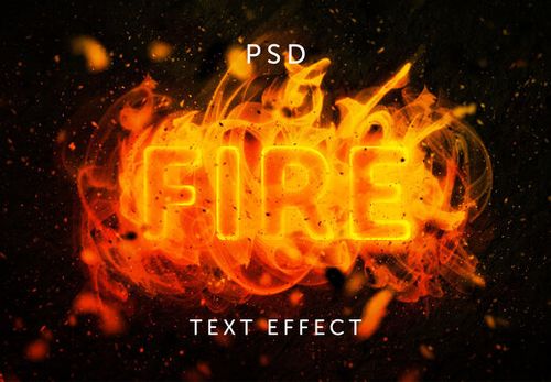 Flames and Fire Text Effect