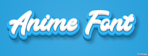 Anime Font Text effect