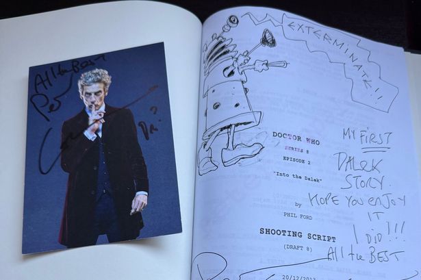Scottish star Peter Capaldi has donated his first ‘Dalek’ script from series 8 in a bid to raise funds for St Johns