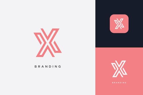 Vector x letter trademark brand logo