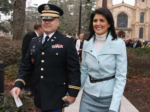 Nikki Haley and Michael Haley in 2015
