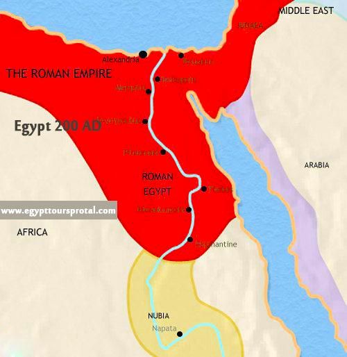 Ancient Egypt Map 200 AD - Egypt Tours Portal