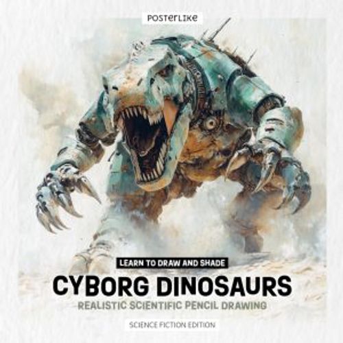 Learn to Draw and Shade Cyborg Dinosaurs: Realistic Scientific Pencil Drawing