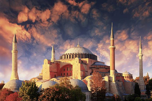 hagia sophia - blue mosque stock pictures, royalty-free photos & images