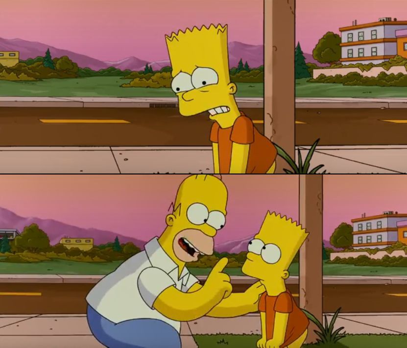 Simpsons so far meme