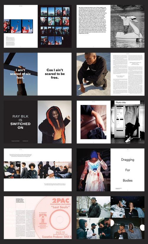 This magazine will have you re-think hip-hop culture | Dazed | Magazine layout design, Magazine layout, Book design layout