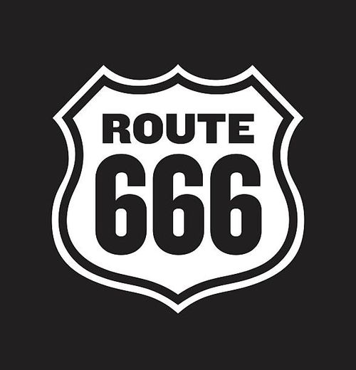 Route 666 Road Sign Vector illustration of vintage Route 666 Number of the Beast road sign. Easy to edit and fully scalable. number 666 stock illustrations