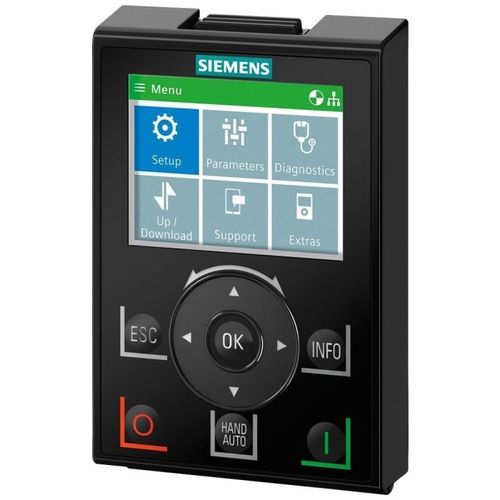 SINAMICS G INTELLIGENT OPERATOR PANEL IOP-2 FOR
SINAMICS G120. G120P. G110M. G110D. G120D. G120C.
ET 200PRO FC-2 LANGUAGE SUPPORT GERMAN. ENGLISH. FRENCH.
ITALIAN. SPANISH. PORTUGUESE. DUTCH. SWEDISH. RUSSIAN. CZECH.
POLISH. TURKISH. FINNISH. CHINESE S...
Cust Part: 6SL3255-0AA00-4JA2
*Mfr: SIEMENS *Mfr pn: 6SL32550AA004JA2 *UPC: 804766470707