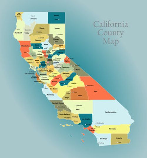 California county map