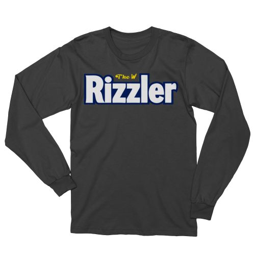Rizzler Meme Funny Skibidi Rizz Alpha Gen Slang Long Sleeve Tshirt - Picture 3 of 14