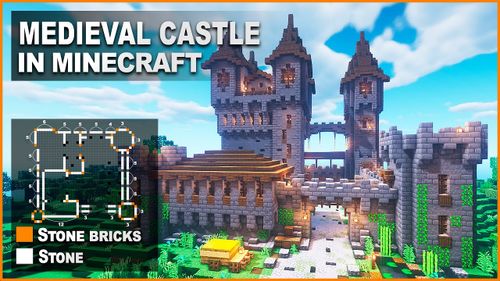 Minecraft: How to build a Medieval Castle | Tutorial - YouTube