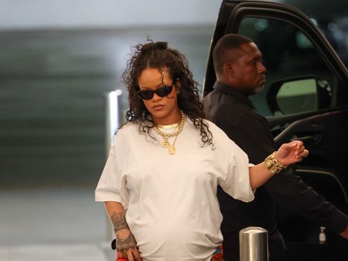 Rihanna Takes on the Scarf-As-Skirt Trend in the Most Rihanna Way Possible