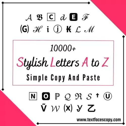 stylish letter